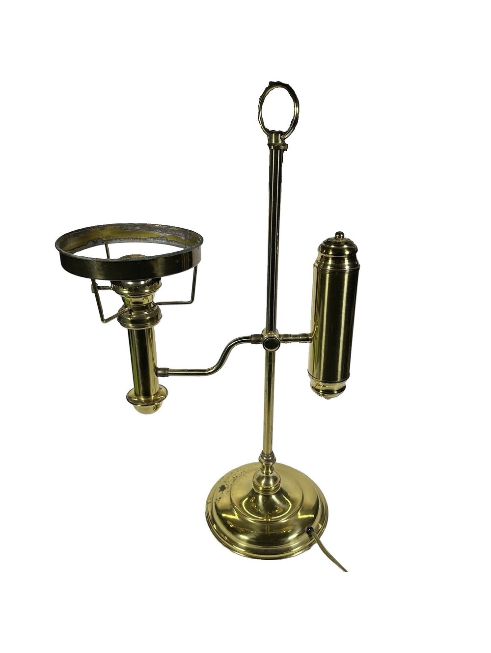 Tseng Mei Enter Co Vintage Brass Student Lamp TM-801C Adjustable Double Arm